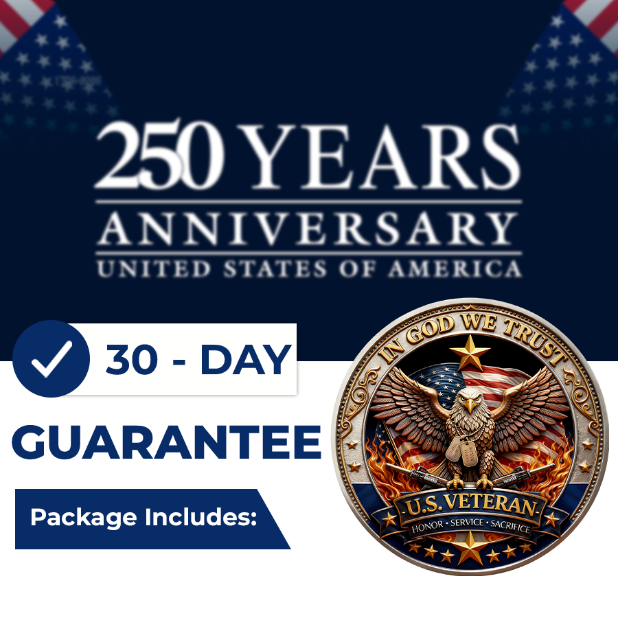 đĽLast Day 50% OFFđĽ 250 Years of Freedom Veteran Tribute Coin