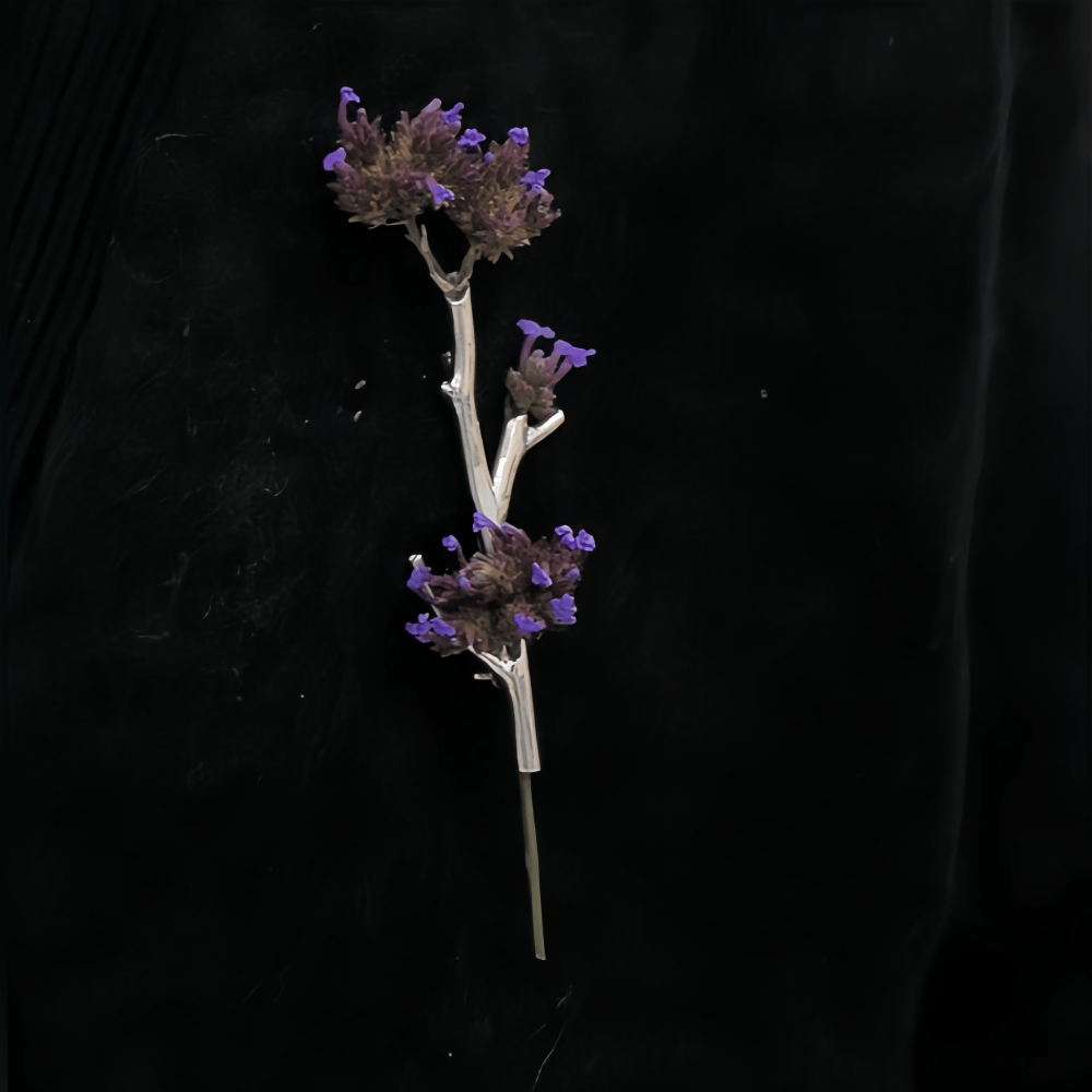 Silver Wearable Branch Flower Vase Brooch