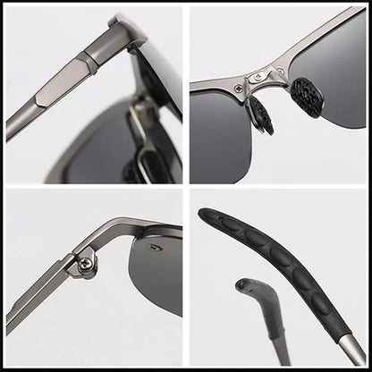 StrollStash™ HD Polarized Photochromic Sunglasses UV400 Protection | Retro Oversized Square | Unisex 2026 Essential