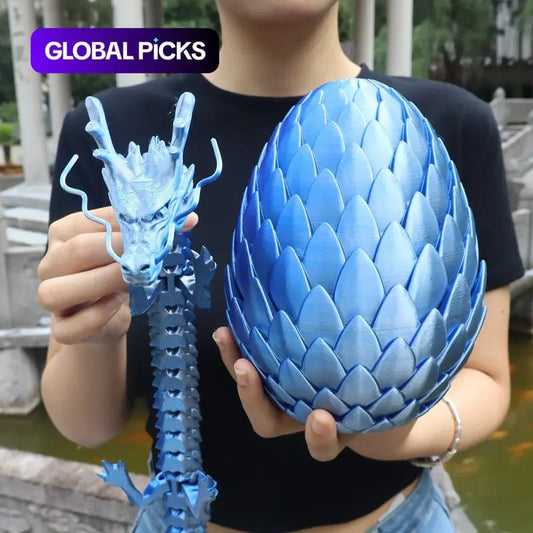 🐉3D-Printed Articulated Crystal Dragon