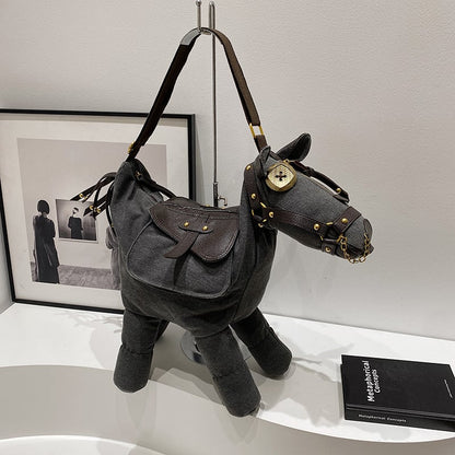 🐴✨ Unique Horse-Shaped Shoulder Bag
