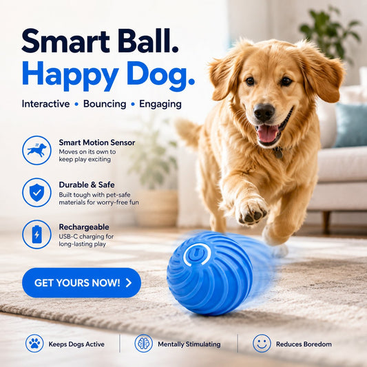 Smart Interactive Pet Bouncing Ball