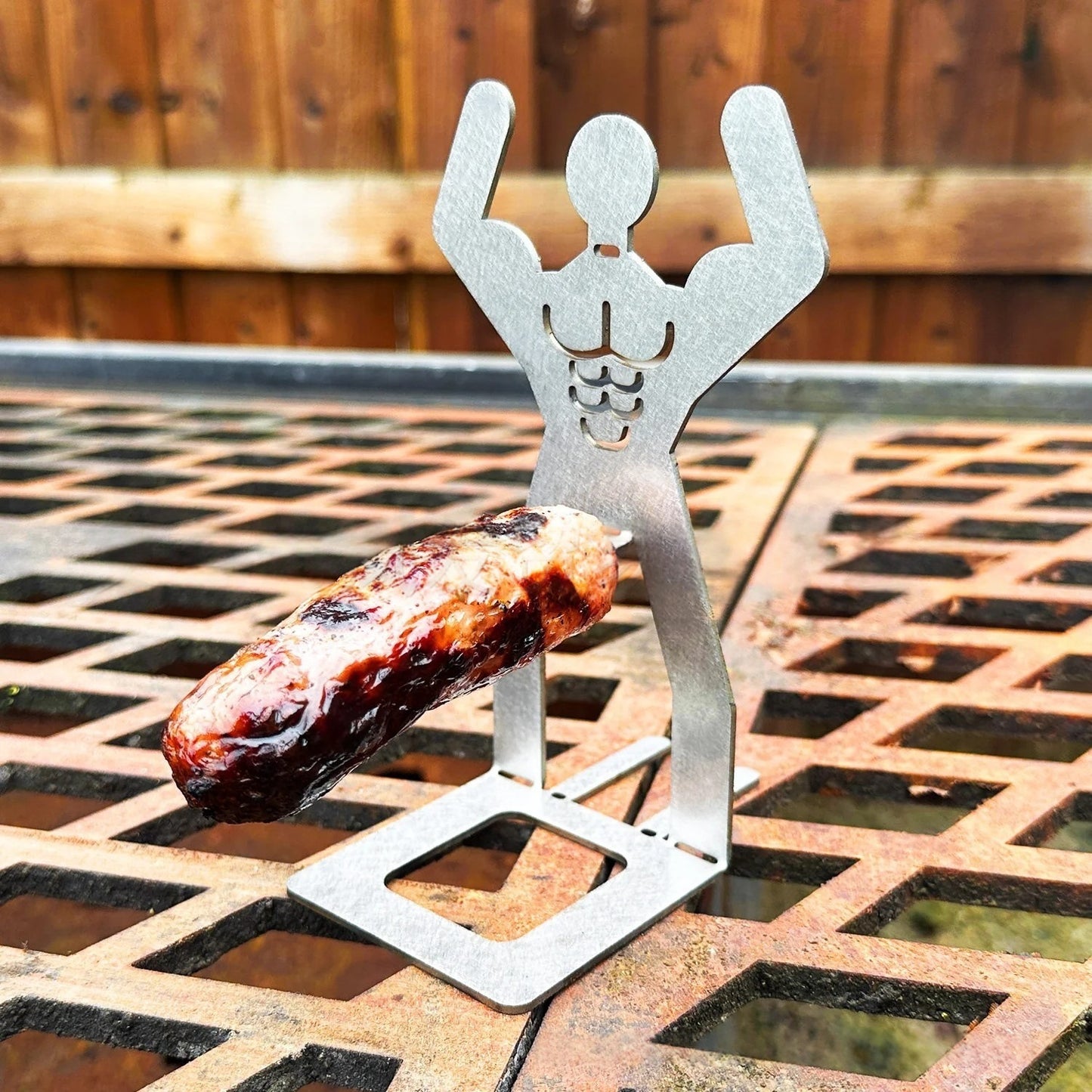 🍖Outdoor prankster Stainless Steel BBQ Sausage Holder-Buy 1 Free 1