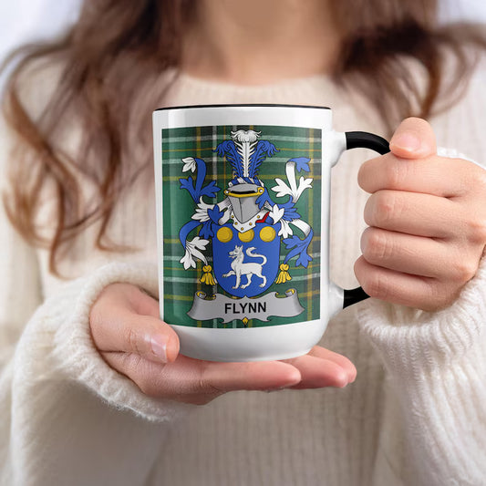 Family Crest Mug – Irish Tartan Heritage Gift for Coffee & Tea Lovers