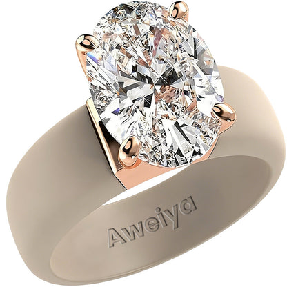 🔥Buy 1 Get 1 Free🔥 Aweiya  Silicone Ring – Emerald Cut CZ | Patent-Pending Design