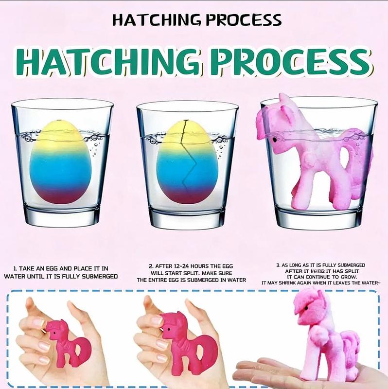 6-Pack Magical Hatching Unicorn Eggs