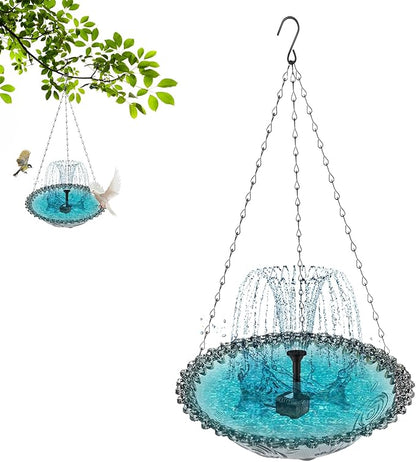 🌸Spring Promotion--Solar Powered Hanging Bird Bath Fountain