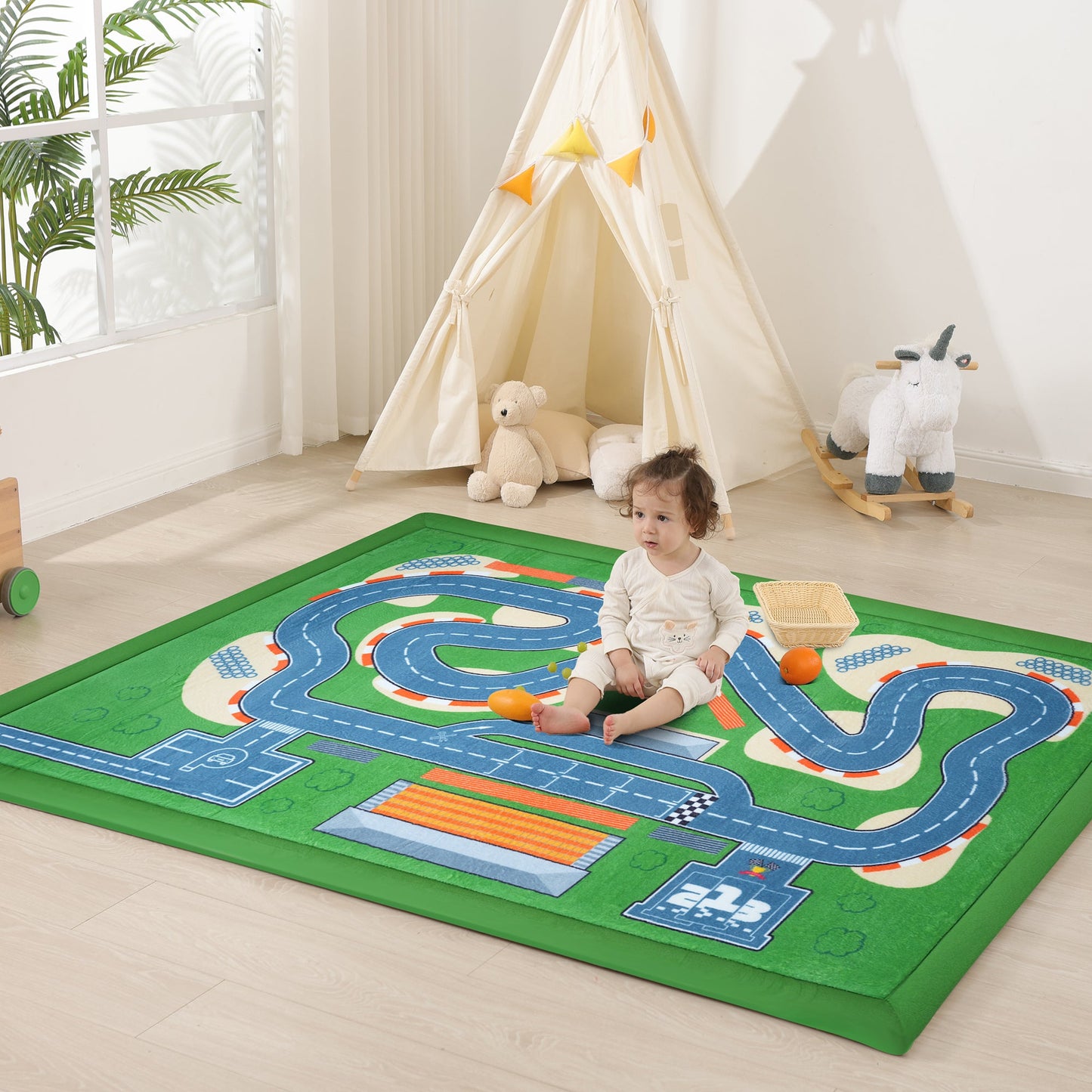 Activity Baby Play Mat 1.3" Thick –  Non-Slip, Splash Resistant