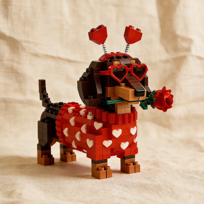💖 2026 Valentine’s Day Exclusive Dachshund Brick Set 🐕