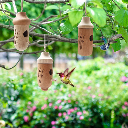 Wooden Hummingbird House (Set 3 Pcs)