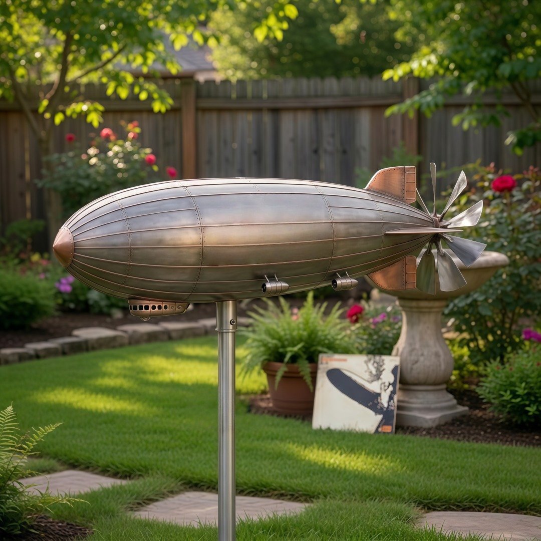 Led Zeppelin Blimp Garden Wind Spinner