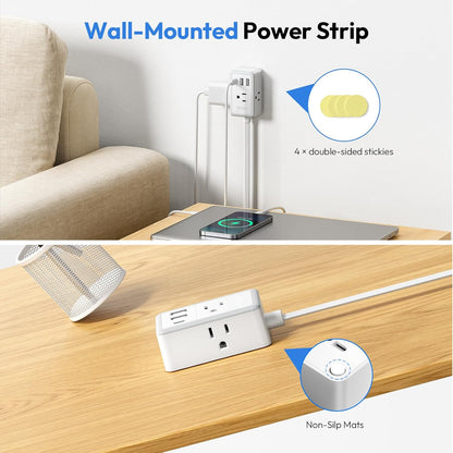6-in-1 Twin Extension Cord - Never Run Out of Outlets Again! 🔥