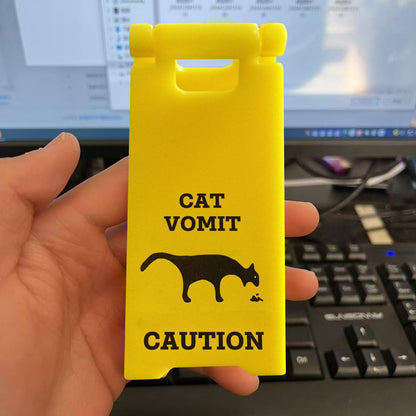 Mini Cat Vomit Sign