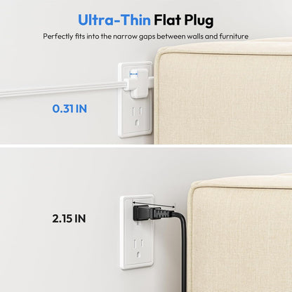 6-in-1 Twin Extension Cord - Never Run Out of Outlets Again! 🔥