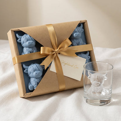 Adorable Highland Cow Ice Cube Mold