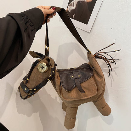 🐴✨ Unique Horse-Shaped Shoulder Bag