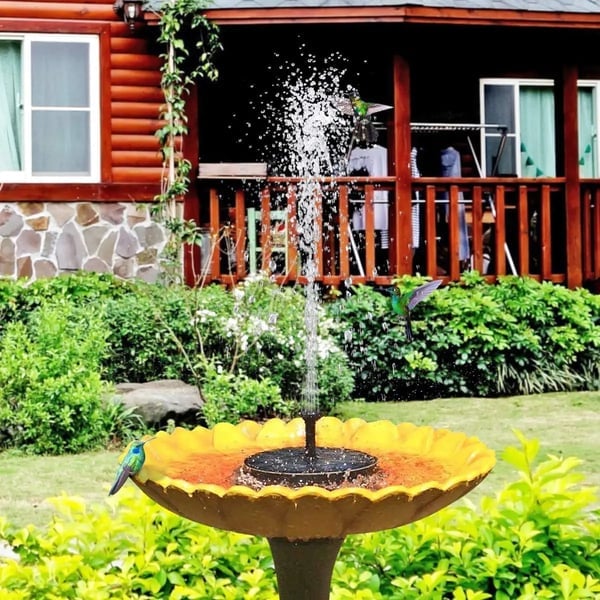🔥Solar-Powered Birdbath Fountain – Bring Your Garden to Life!