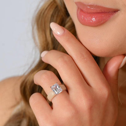 🔥Buy 1 Get 1 Free🔥 Aweiya  Silicone Ring – Emerald Cut CZ | Patent-Pending Design