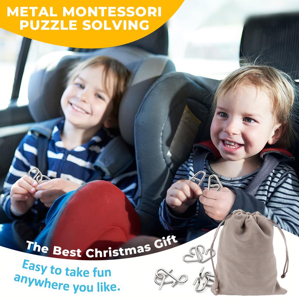 🔥The Best Gift🎁 Metal Montessori Puzzle Solving