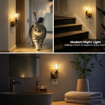 Vintage Wall Sconce Plug-In Night Light