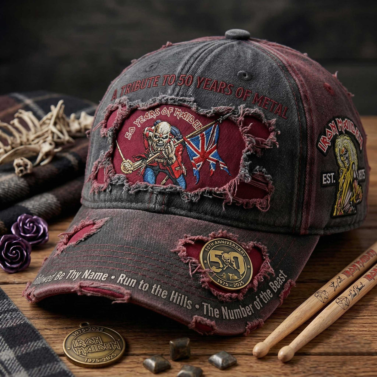 Iron Maiden 50th Anniversary Tribute Cap