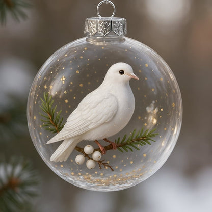 🎄 Elevate Your Holidays with Nature’s Most Iconic Birds – Glass Ornament Set 🐦✨