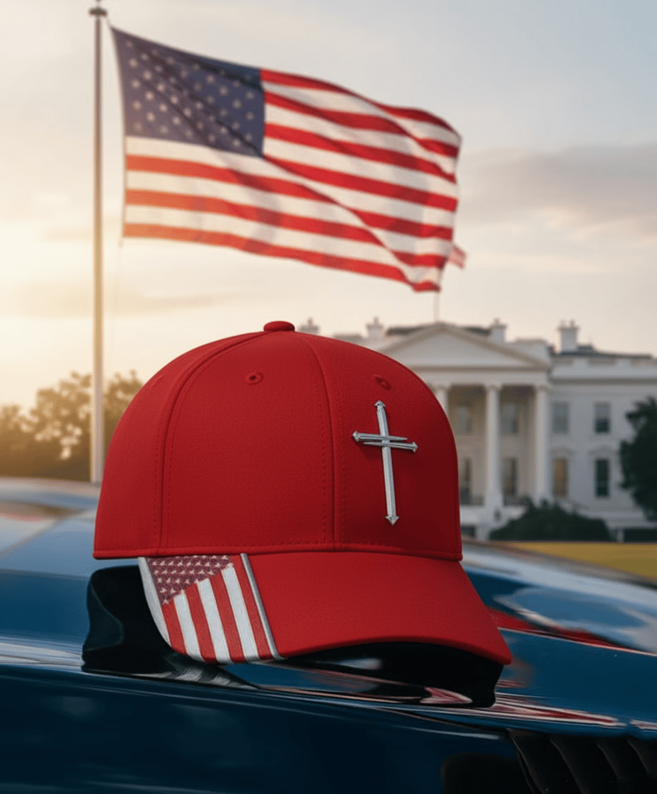 2026-Jesus 3-Nail Cross & Crown of Thorns Christian Embroidered Adjustable Hat ✝️