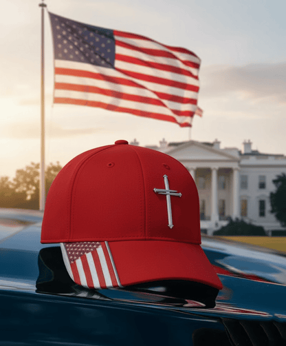 2026-Jesus 3-Nail Cross & Crown of Thorns Christian Embroidered Adjustable Hat ✝️
