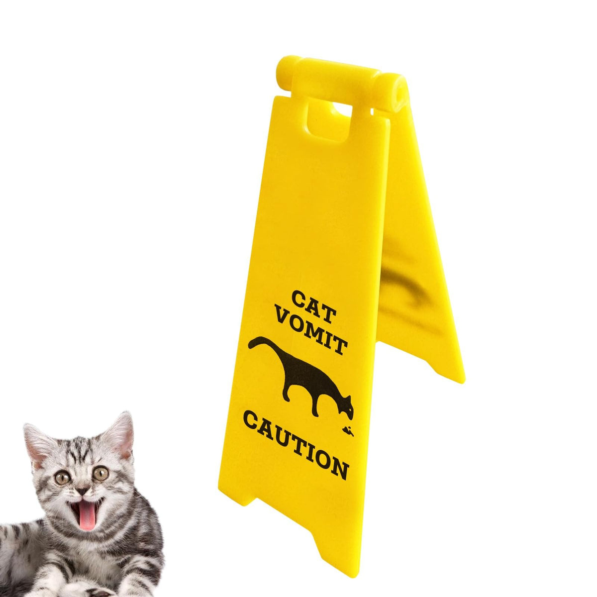 Mini Cat Vomit Sign