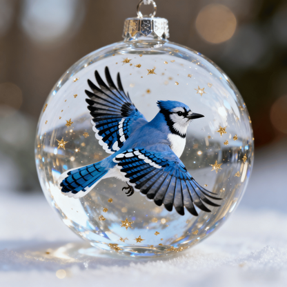 🎄 Elevate Your Holidays with Nature’s Most Iconic Birds – Glass Ornament Set 🐦✨