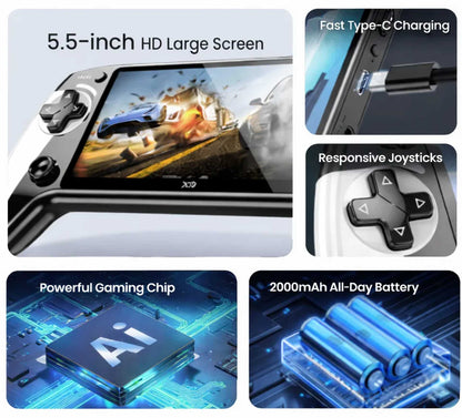 🔥LAST DAY 49% OFF🔥PocketPlay Pro 5.5" HD Handheld - 20,000+ Retro Classics