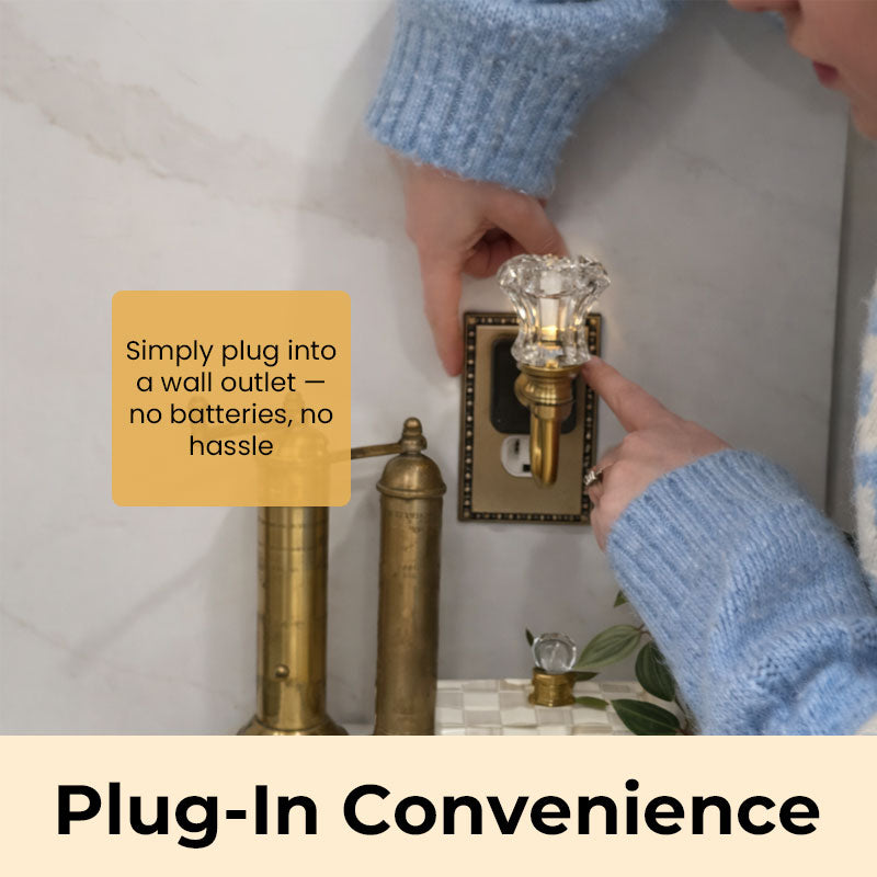 Vintage Wall Sconce Plug-In Night Light