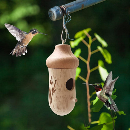 Wooden Hummingbird House (Set 3 Pcs)