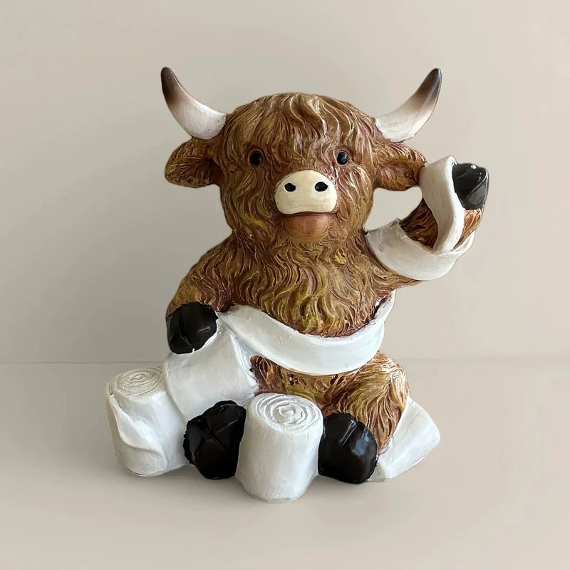 🔥NEW YEAR SPECIAL PRICE 49% OFF- Highland Cow Bathroom Ornaments