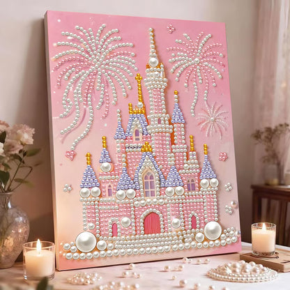 🏰✨DIY Beaded Art Kit - Castle Pearl Painting🎇
