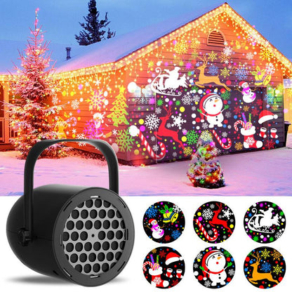 🎁Christmas Projection Lamp 5V/1A with 16 Patterns USB Powered for Home🎅