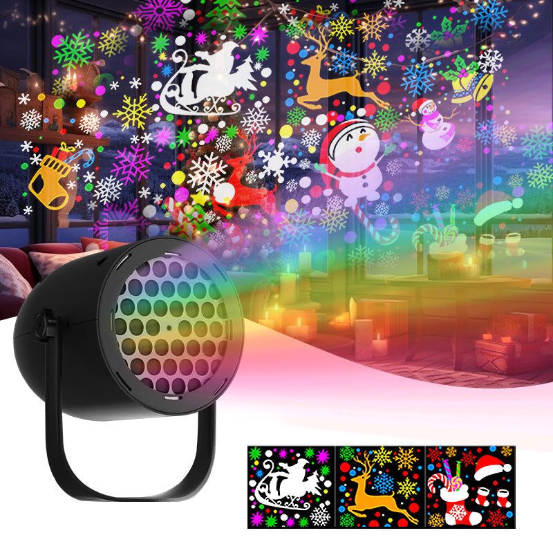 🎁Christmas Projection Lamp 5V/1A with 16 Patterns USB Powered for Home🎅
