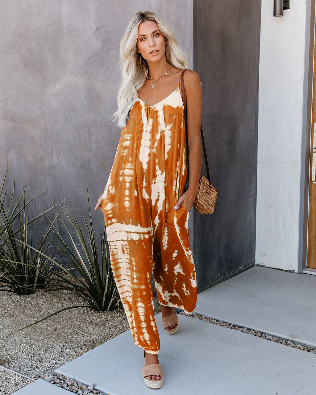 🩷Plus Size Women Fashion Wide Leg Suspender Jumpsuit with Pockets Curvy Overalls