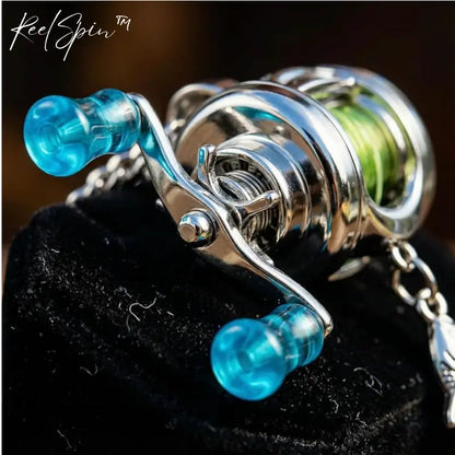 🔥LAST DAY 50% OFF -Rotating Mini Fishing Reel Necklace 🎣