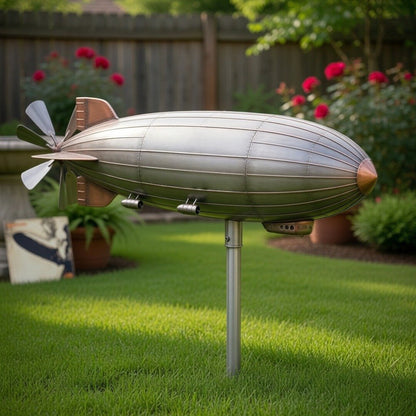 Led Zeppelin Blimp Garden Wind Spinner