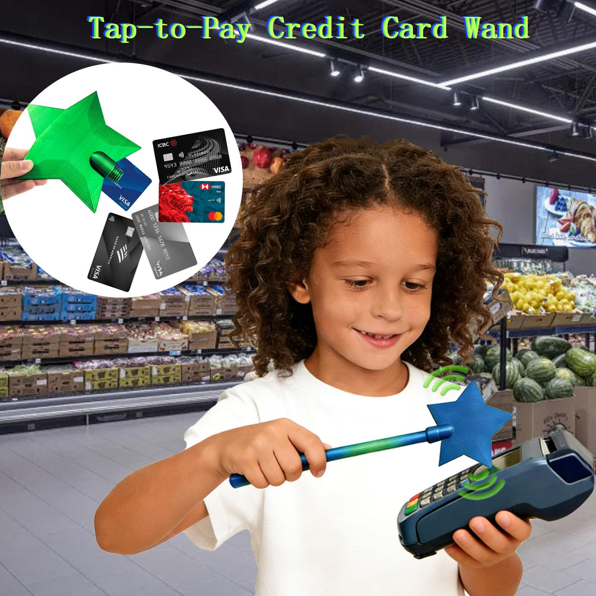 🏆Flash Sale⚡ 30K+ SOLD! 3D Printed Credit Card Wand Holder