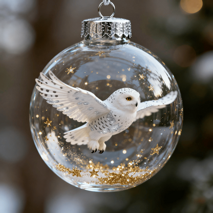 🎄 Elevate Your Holidays with Nature’s Most Iconic Birds – Glass Ornament Set 🐦✨