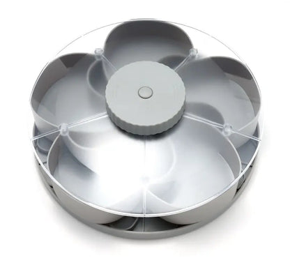 Divided Serving Tray That Spins – Perfect for Snacks, Dips & Party Appetizers