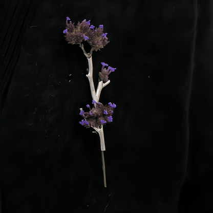 Silver Wearable Branch Flower Vase Brooch