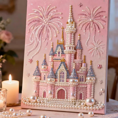 🏰✨DIY Beaded Art Kit - Castle Pearl Painting🎇