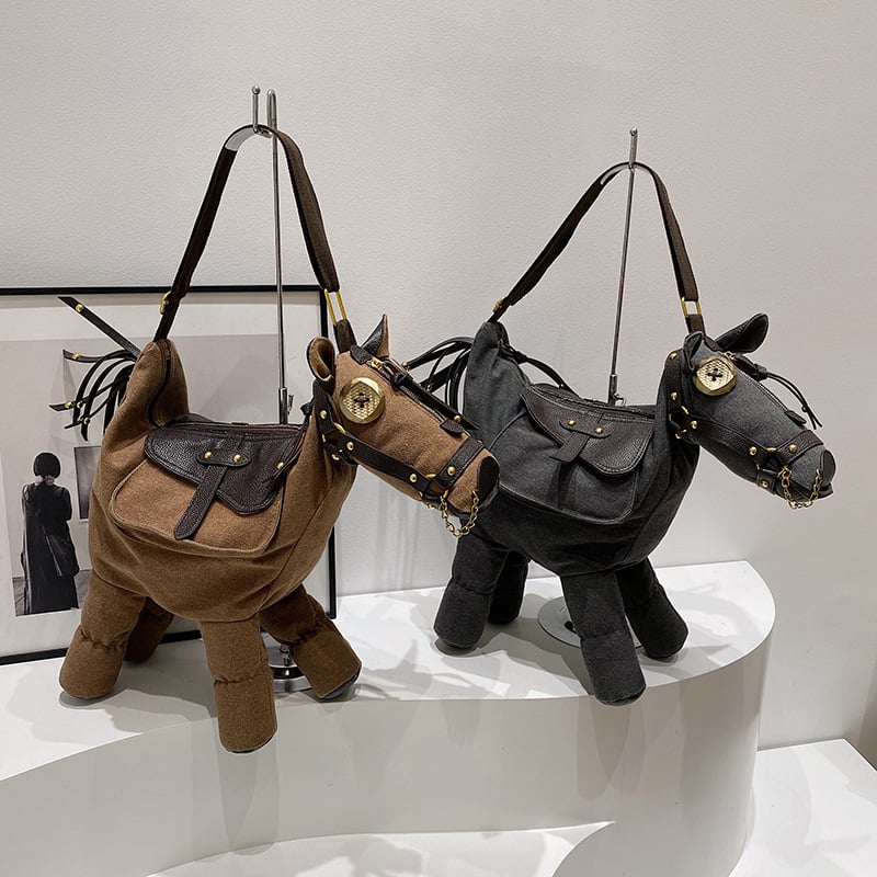 🐴✨ Unique Horse-Shaped Shoulder Bag