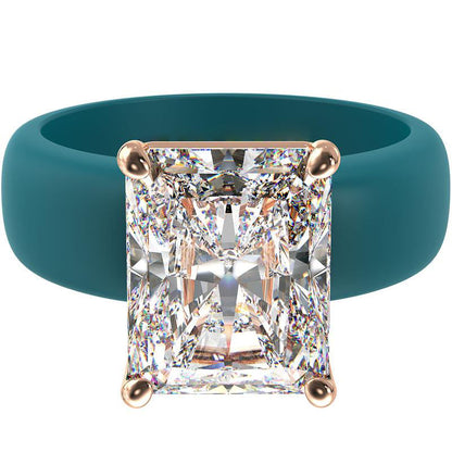 🔥Buy 1 Get 1 Free🔥 Aweiya  Silicone Ring – Emerald Cut CZ | Patent-Pending Design