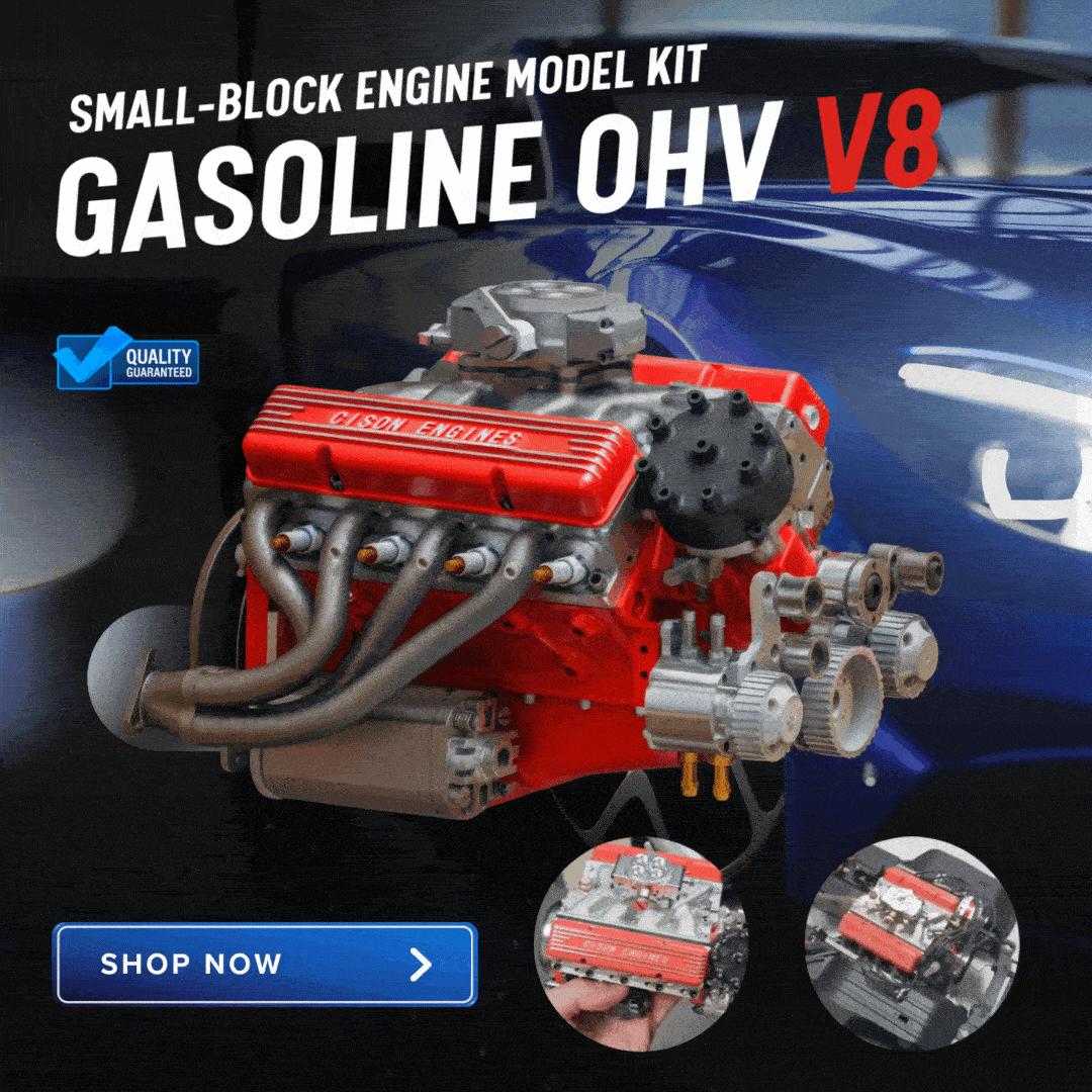 🔥Last 4 hours Sale: Save 89%-Gasoline OHV V8 Small-block Engine Model Kits