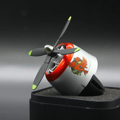 🌪️ Spinning Propeller Air Freshener: Vintage WWII Fighter Plane Car Diffuser (Aromatherapy Vent Decoration) 🌲