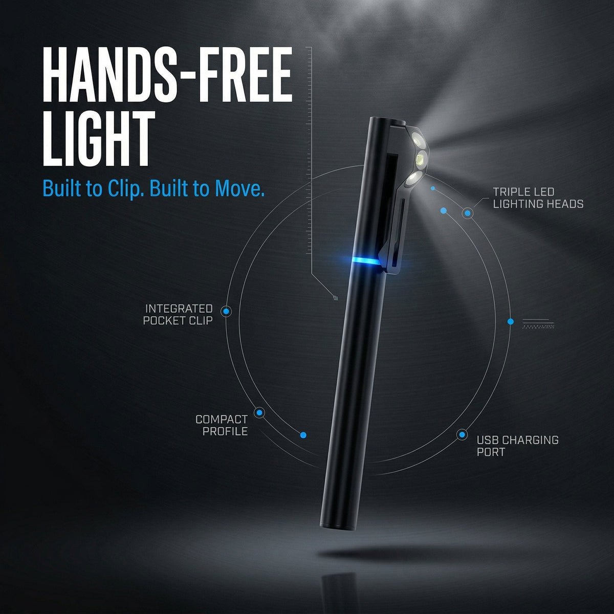 💡 Ultimate Hands-Free Wearable Safety Light for Professionals & Adventurers